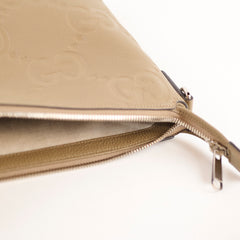 Gucci Jumbo GG Medium Messenger Bag Taupe