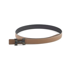 Hermes Ceinture Mini Constance Reversible Sift/Epsom Belt 24 So Black (Size 80) - Black/Etoupe