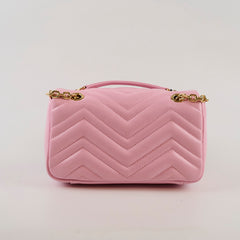Gucci GG Marmont Mini Shoulder Bag Light Pink Leather