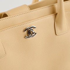 Chanel Caviar Executive Cerf Tote Beige