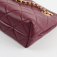 Chanel Mini Shopping Bag Dark Burgundy