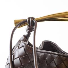 Bottega Veneta Medium Intrecciato Sardine Bag Dark Brown