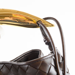 Bottega Veneta Medium Intrecciato Sardine Bag Dark Brown
