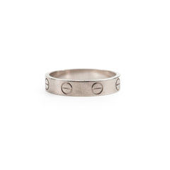 Cartier Love Ring White Gold Size 50
