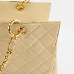 Chanel Vintage Grand Shopping Tote GST Beige Caviar