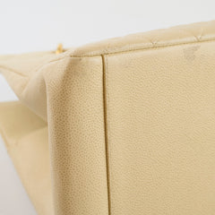 Chanel Vintage Grand Shopping Tote GST Beige Caviar
