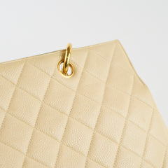 Chanel Vintage Grand Shopping Tote GST Beige Caviar
