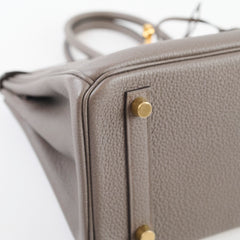 Hermes Birkin 25 Togo Gris Etain - Y Stamp