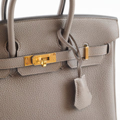Hermes Birkin 25 Togo Gris Etain - Y Stamp