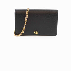 Gucci GG Marmont Wallet on Chain Black