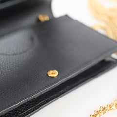 Gucci GG Marmont Wallet on Chain Black