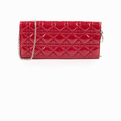 Christian Dior Patent Clutch Red