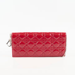 Christian Dior Patent Clutch Red