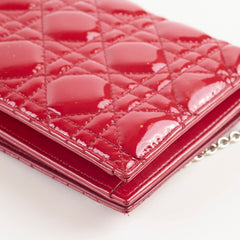 Christian Dior Patent Clutch Red