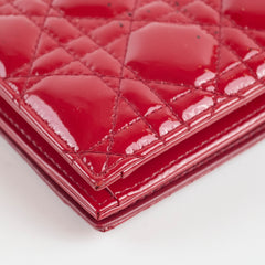 Christian Dior Patent Clutch Red