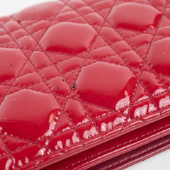 Christian Dior Patent Clutch Red