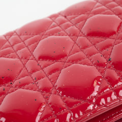 Christian Dior Patent Clutch Red