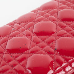 Christian Dior Patent Clutch Red