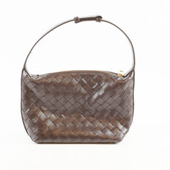 Bottega Venetta Mini Wallace Dark Brown