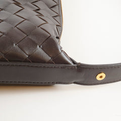 Bottega Venetta Mini Wallace Dark Brown