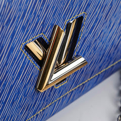 Louis Vuitton Twist MM Blue Shoulder Bag
