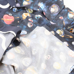 Louis Vuitton Split Hawaiian Galaxy Silk Shirt Navy Size M