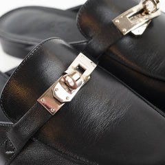 Hermes Oz Mules Noir Size 36