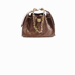 Chanel Small Chanel 25 Bag Brown