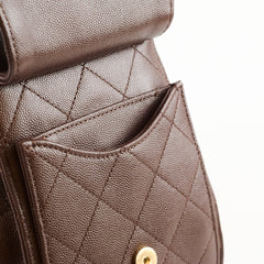 Chanel Small Chanel 25 Bag Brown