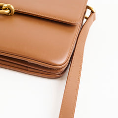 Saint Laurent Le Maillon Satchel Tan Smooth Leather