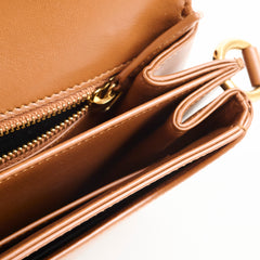 Saint Laurent Le Maillon Satchel Tan Smooth Leather