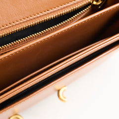 Saint Laurent Le Maillon Satchel Tan Smooth Leather