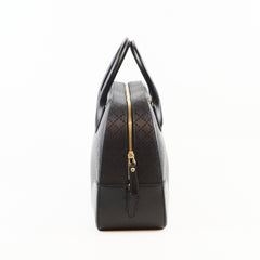 Gucci Black Top Handle Diamante Satchel