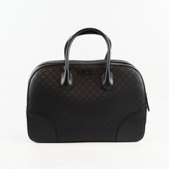 Gucci Black Top Handle Diamante Satchel