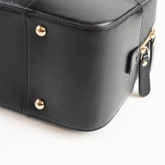 Gucci Black Top Handle Diamante Satchel