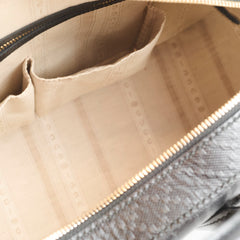 Gucci Black Top Handle Diamante Satchel