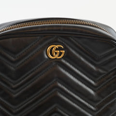 Gucci Medium Marmont Vertical Messenger Bag Black
