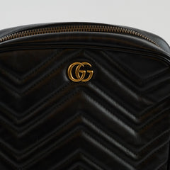 Gucci Medium Marmont Vertical Messenger Bag Black