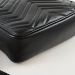 Gucci Medium Marmont Vertical Messenger Bag Black