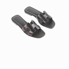 Hermes Oran Sandal Noir - Size 35