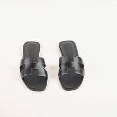 Hermes Oran Sandal Noir - Size 35