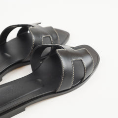 Hermes Oran Sandal Noir - Size 35