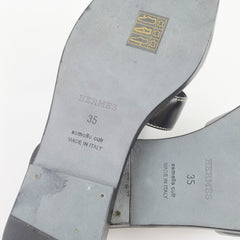 Hermes Oran Sandal Noir - Size 35