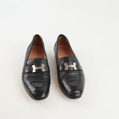 Hermes Paris Loafer Black Goatskin - Z Stamp