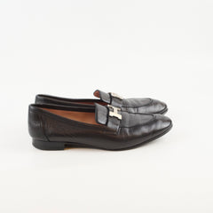 Hermes Paris Loafer Black Goatskin - Z Stamp
