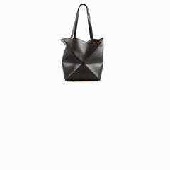 Loewe Puzzle Medium Fold Black Tote