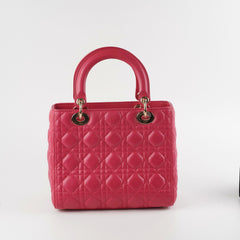 Christian Dior Medium Lady Dior Pink