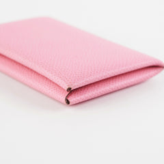 Hermes Calvi Light Pink Card Holder