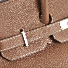 Hermes Etoupe Birkin 35 Togo - R Square Stamp 2014