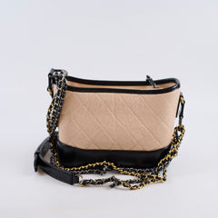 Chanel Small Gabrielle Bicolour Beige/Black